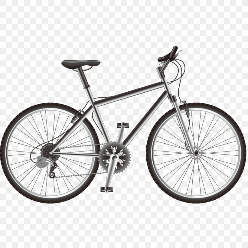 Bicycle Mountain Bike Euclidean Vector Stock Photography, PNG, 1500x1500px, Bicycle, Bicycle Accessory, Bicycle Drivetrain Part, Bicycle Frame, Bicycle Handlebar Download Free