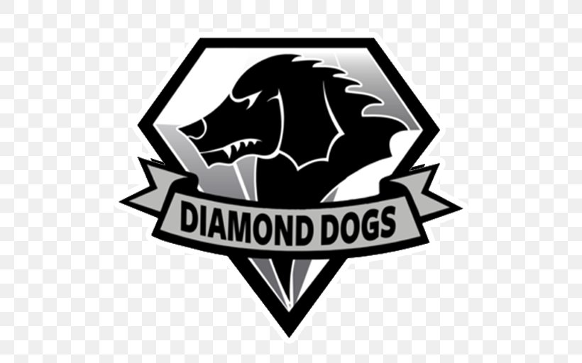 Metal Gear Solid V: The Phantom Pain Diamond Dogs T-shirt Big Boss, PNG, 512x512px, Metal Gear Solid V The Phantom Pain, Big Boss, Black, Black And White, Brand Download Free
