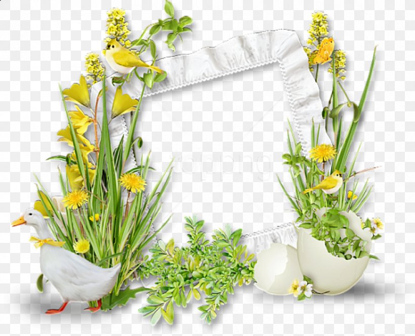 Background Flowers Frame, PNG, 850x689px, Easter Bunny, Borders And Frames, Cut Flowers, Drawing, Easter Download Free