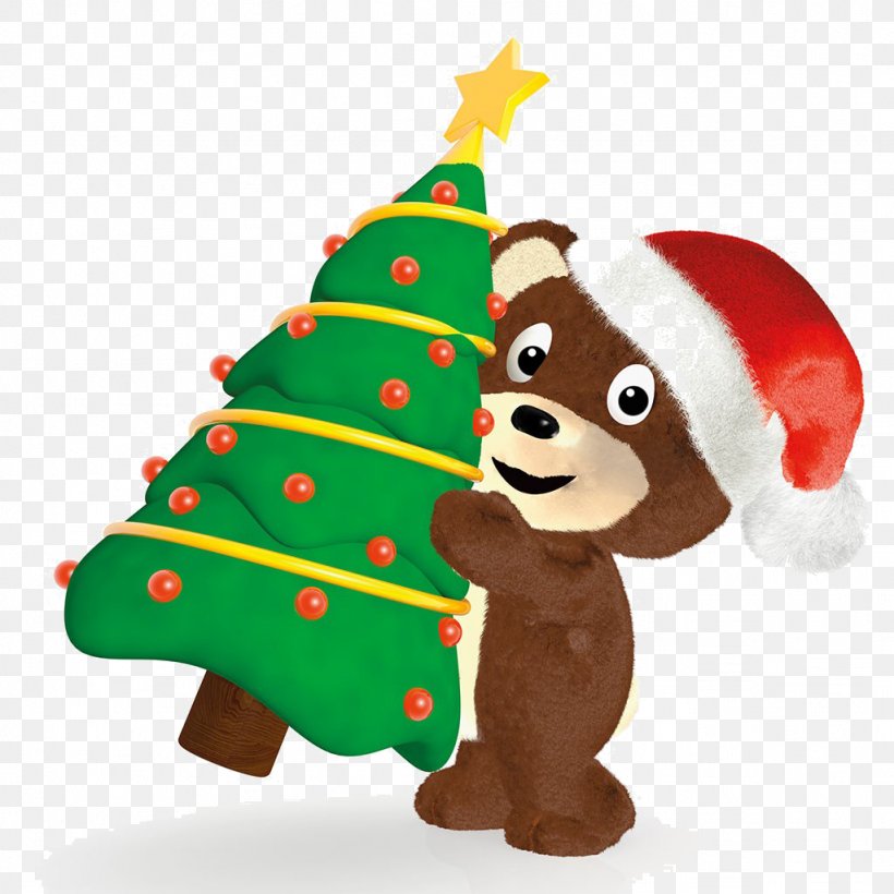 Bear Cartoon Christmas Ornament Illustration, PNG, 1024x1024px, Bear, Animation, Caricature, Carnivoran, Cartoon Download Free
