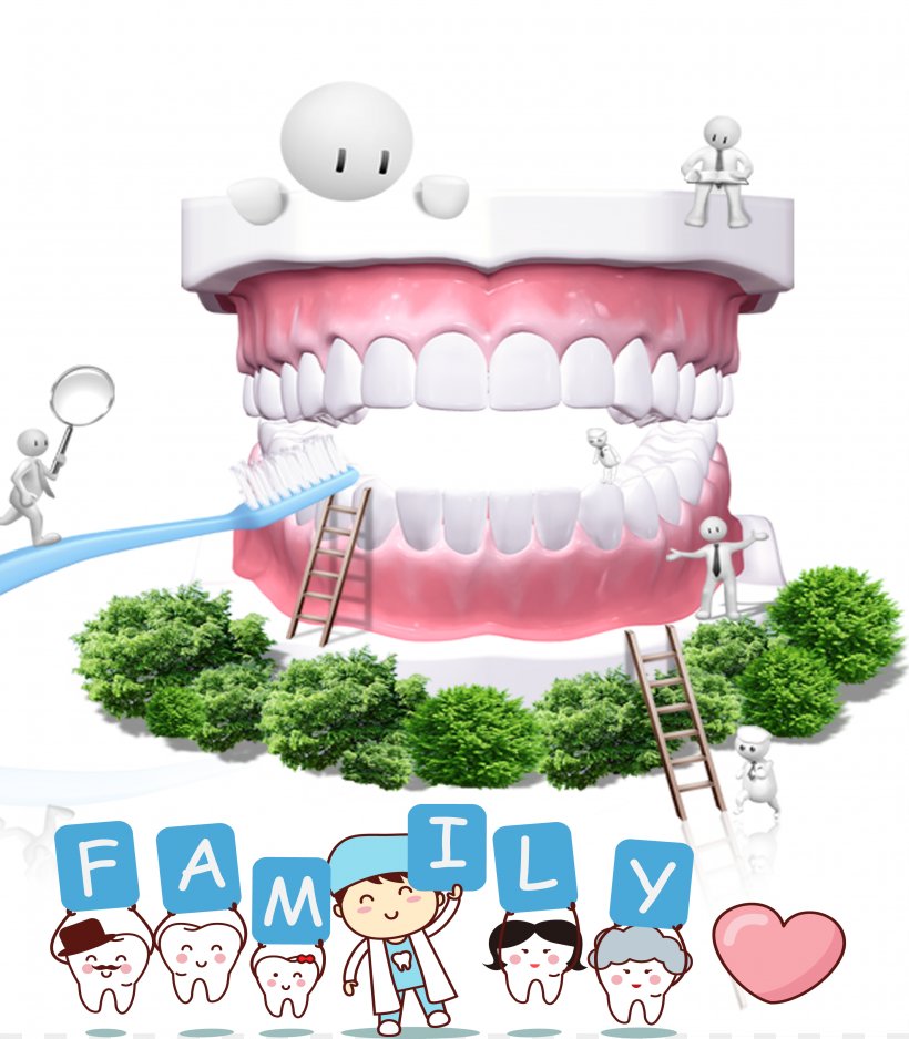 Dentistry Dental Implant Tooth, PNG, 2795x3198px, Dentistry, Advertising, Cartoon, Cosmetic Dentistry, Dental Floss Download Free