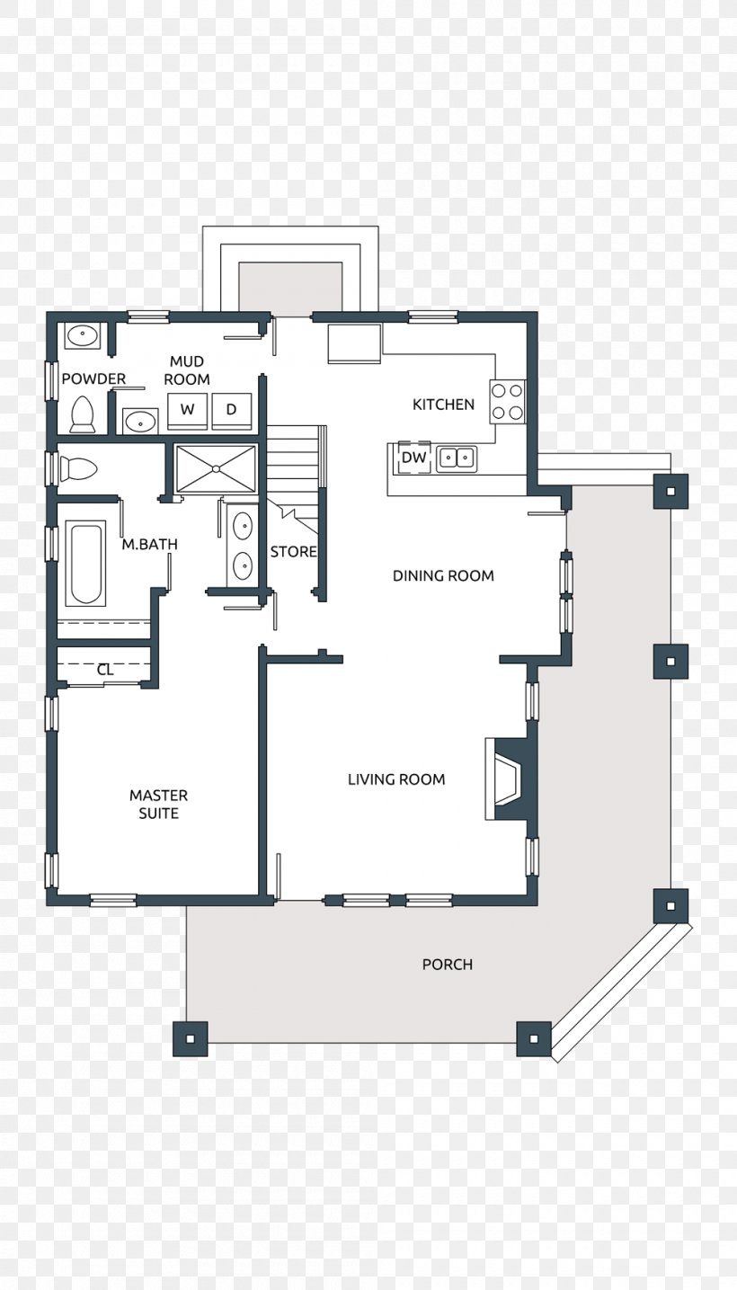 Floor Plan Line Angle, PNG, 1000x1750px, Floor Plan, Area, Diagram, Drawing, Elevation Download Free