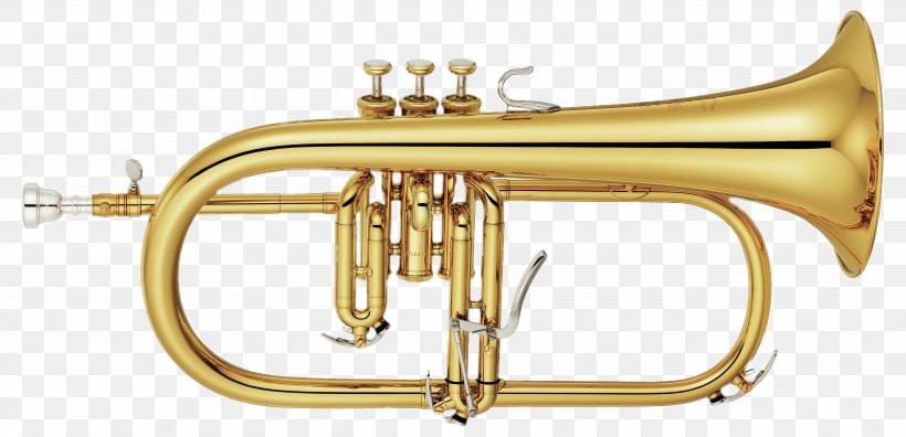 Flugelhorn French Horns Yamaha Corporation Trumpet Cornet, PNG, 4917x2380px, Watercolor, Cartoon, Flower, Frame, Heart Download Free