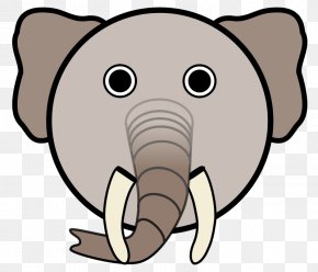 Elephant Pictures Cartoon - Face Animal Clip Art PNG
