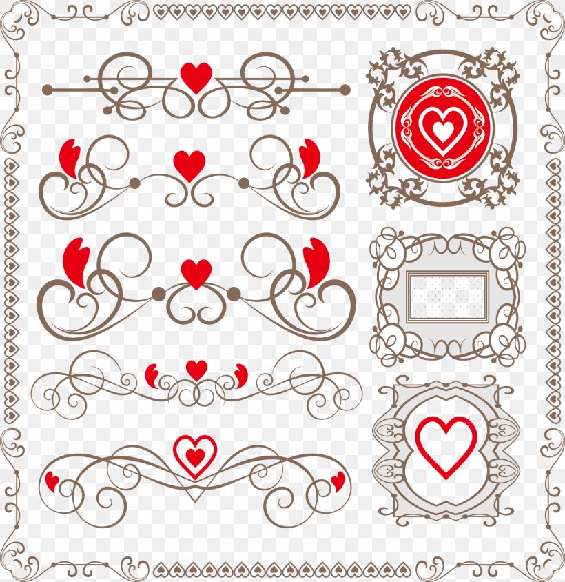 Heart-shaped Lace Border, PNG, 1382x1424px, Valentine S Day, Area, Art, Clip Art, Creative Arts Download Free