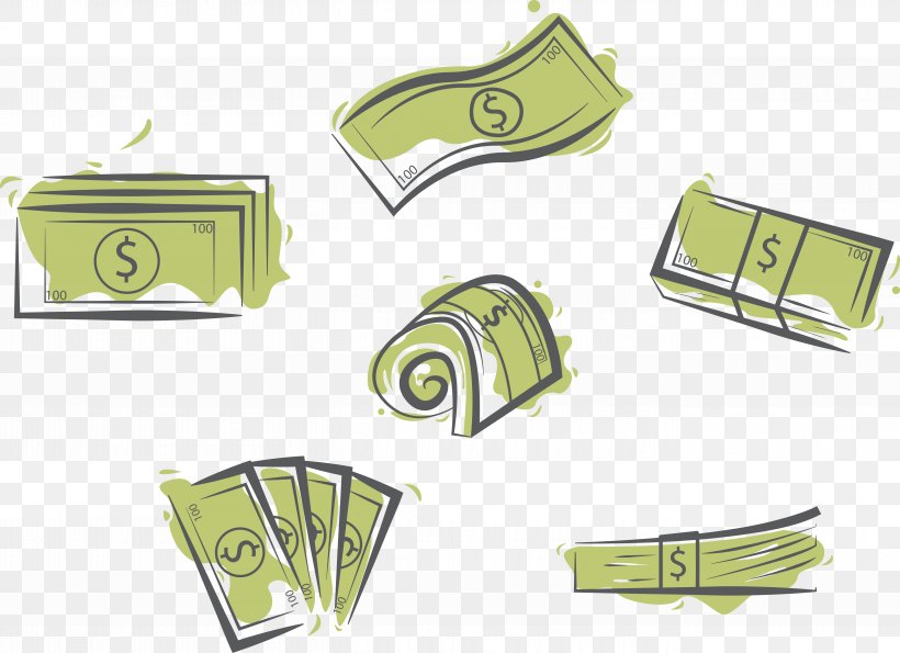 United States Dollar Illustration, PNG, 5414x3932px, United States Dollar, Brand, Green, Label, Logo Download Free