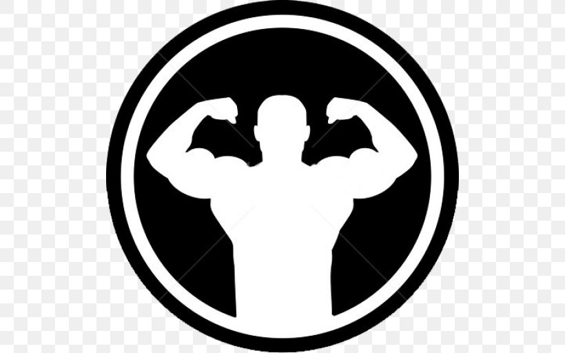 Bodybuilding Fitness Centre Barbell Logo, PNG, 512x512px, Bodybuilding, Area, Artwork, Barbell, Black And White Download Free