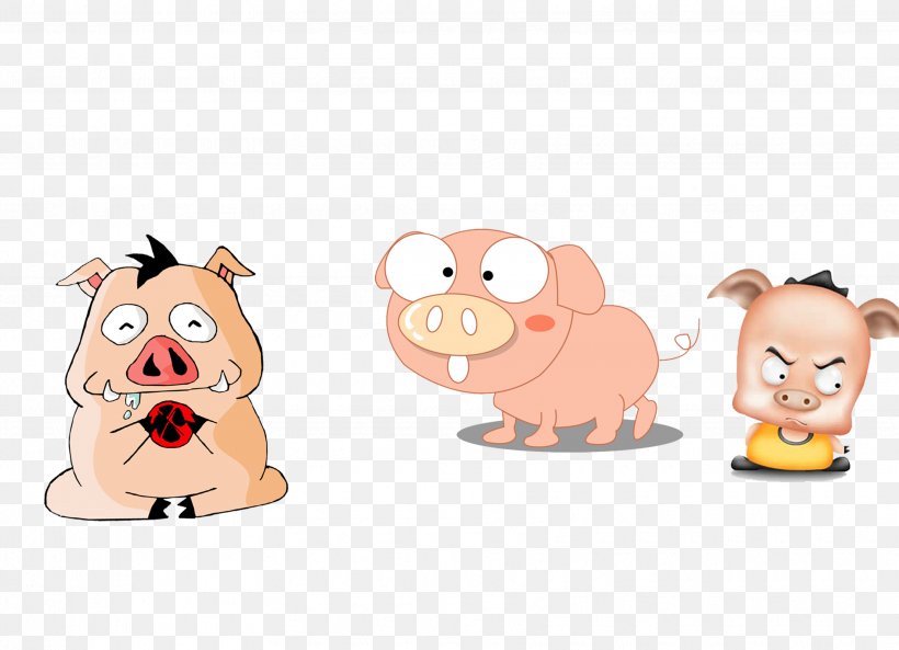 Domestic Pig Cartoon Clip Art, PNG, 3425x2480px, Domestic Pig, Cartoon, Designer, Livestock, Mammal Download Free