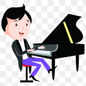 Sheep Playing Piano - Piano Clip Art Vector Graphics Image PNG