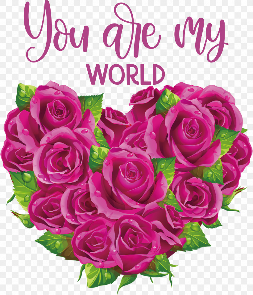 You Are My World Valentine Valentines, PNG, 2578x3000px, You Are My World, Floral Design, Flower, Garden Roses, Greeting Card Download Free