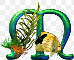 Artesanato - Lettering Alphabet Fish Font PNG