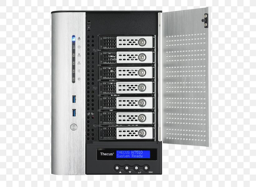 Disk Array Computer Servers Computer Cases & Housings Thecus Network Storage Systems, PNG, 600x600px, Disk Array, Communication, Computer, Computer Case, Computer Cases Housings Download Free