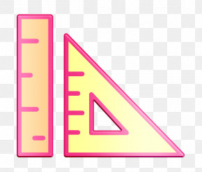 Graphic Design Icon School Material Icon Ruler Icon PNG