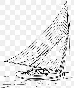 Sail - Sail Boat Drawing Clip Art PNG