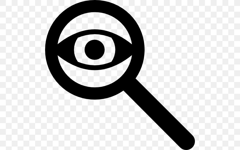 Magnifying Glass Photography Magnifier Magnification, PNG, 512x512px, Magnifying Glass, Area, Black And White, Interface, Magnification Download Free