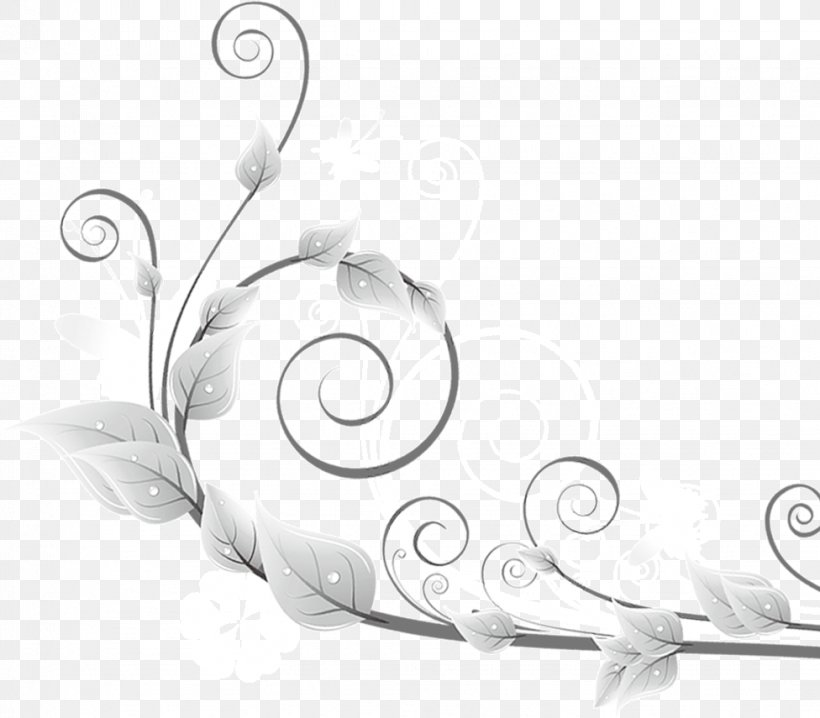 Flower Clip Art, PNG, 976x855px, Silver, Black And White, Computer, Flower, Illustration Download Free