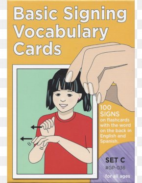 Word - Barron's 500 Flash Cards Of American Sign Language Sign Language: My First 100 Words Sign Language Flash Cards PNG