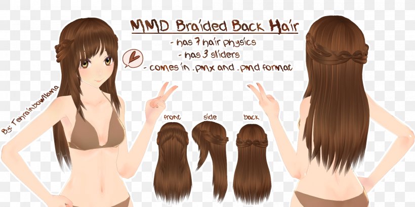 Long Hair Hairstyle Hair Coloring Brown Hair, PNG, 2000x1000px, Watercolor, Cartoon, Flower, Frame, Heart Download Free