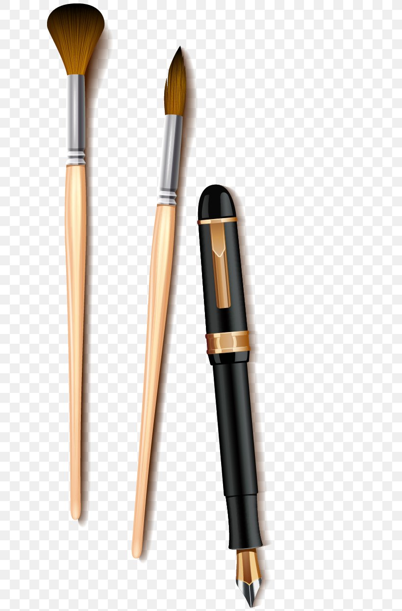 Pen Makeup Brush Make-up, PNG, 627x1244px, Pen, Brush, Cosmetics, Designer, Drawing Download Free