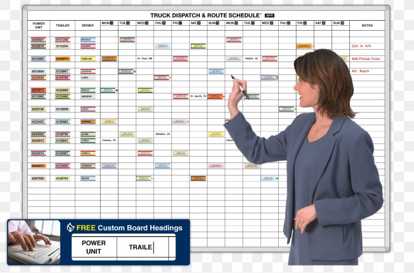 Dry-Erase Boards Project Management Truck Driver, PNG, 1000x660px, Dryerase Boards, Blackboard, Communication, Dispatcher, Hours Of Service Download Free