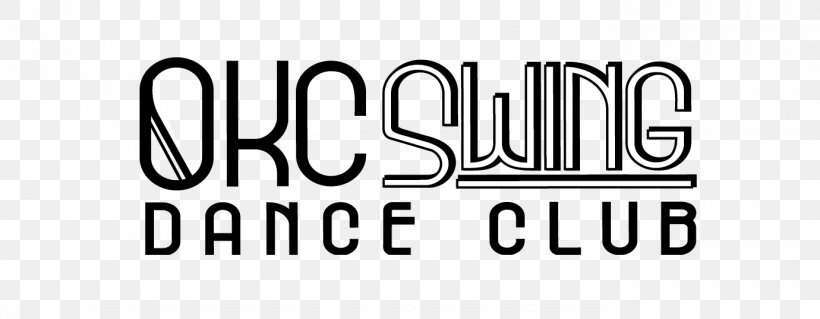 Oklahoma City Swing Dance Club Logo West Coast Swing, PNG, 1380x537px, Logo, Area, Ballroom Dance, Black, Black And White Download Free