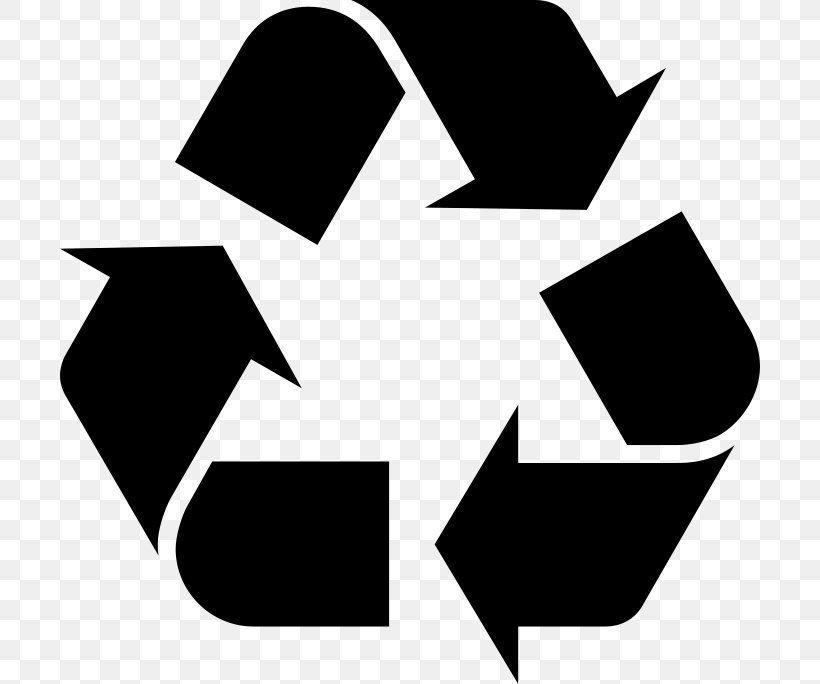 Recycling Symbol Clip Art, PNG, 700x684px, Recycling Symbol, Black, Blackandwhite, Brand, Emblem Download Free