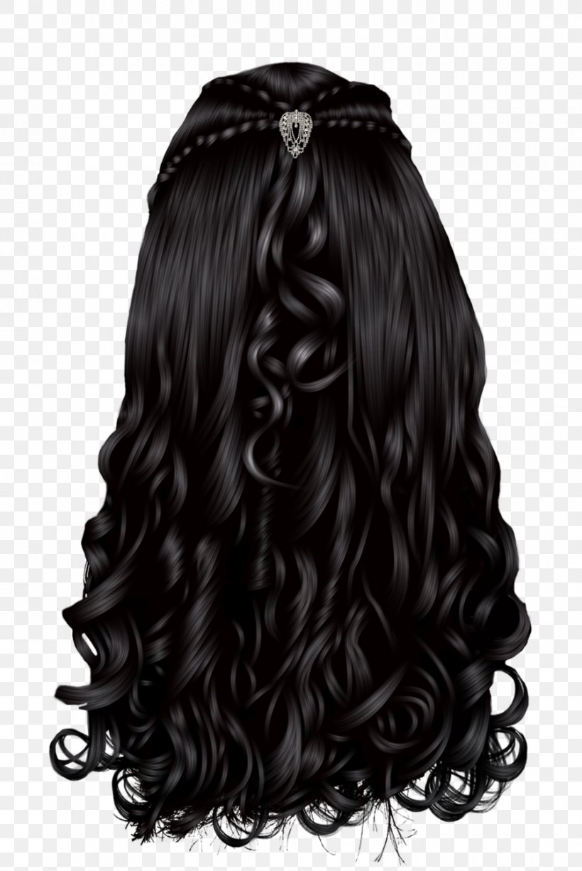 Artificial Hair Integrations Hairstyle Black Hair Wig, PNG, 900x1346px ...