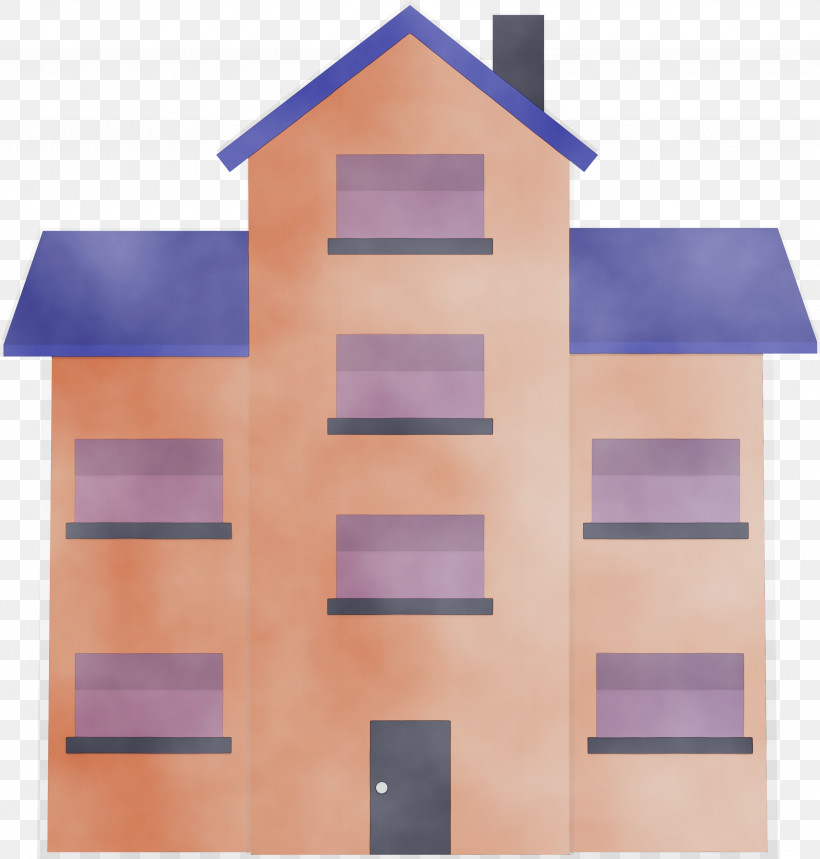 Violet Facade Architecture House Rectangle, PNG, 2861x3000px, House, Architecture, Building, Facade, Home Download Free