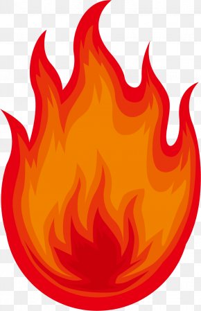 Hand Painted Red Flame - Barbecue Grill Sticker Grilling Red PNG