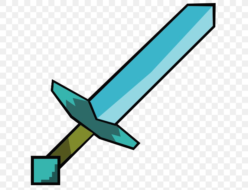 Minecraft Sword Drawing Image Cartoon, PNG, 628x628px, Minecraft, Animation, Cartoon, Diamond Sword, Drawing Download Free