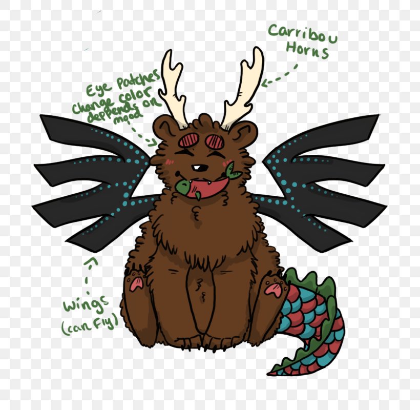 Reindeer Bear Illustration Christmas Ornament Antler, PNG, 700x800px, Reindeer, Antler, Art, Bear, Carnivoran Download Free