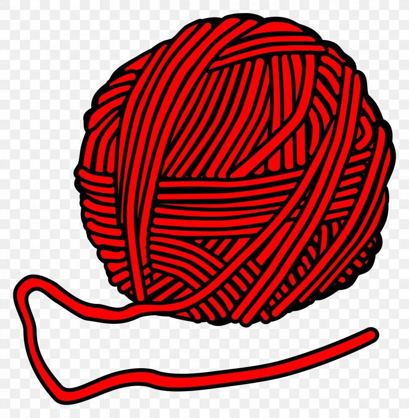 Yarn Wool Knitting Clip Art, PNG, 2345x2400px, Yarn, Area, Black, Drawing, Free Content Download Free