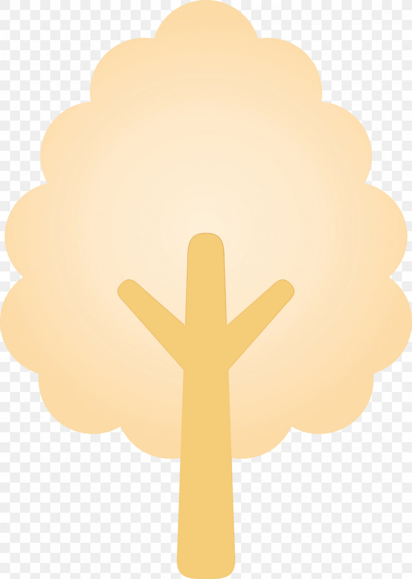 Yellow Cloud Cross Symbol Tree, PNG, 2134x3000px, Abstract Tree, Beige, Cartoon Tree, Cloud, Cross Download Free