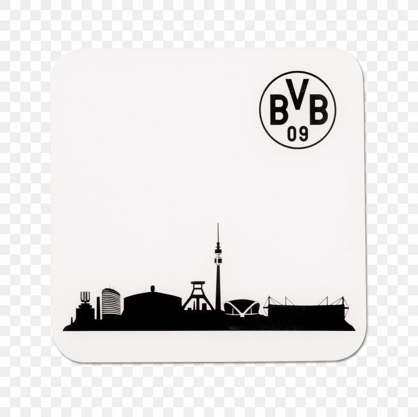 Borussia Dortmund Madamed Bordskåner Skyline, PNG, 1600x1600px, Borussia Dortmund, Black, Black And White, Brand, Coasters Download Free