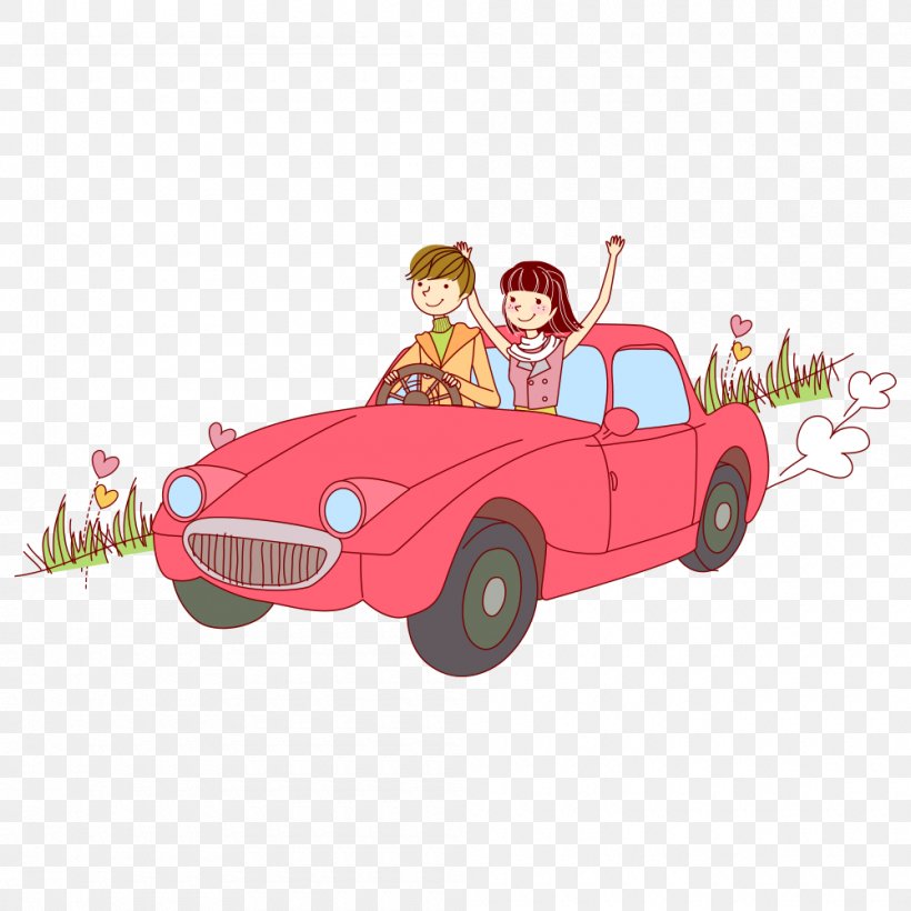 Car Couple, PNG, 1000x1000px, Car, Adobe Flash, Automotive Design, Cartoon, Coreldraw Download Free