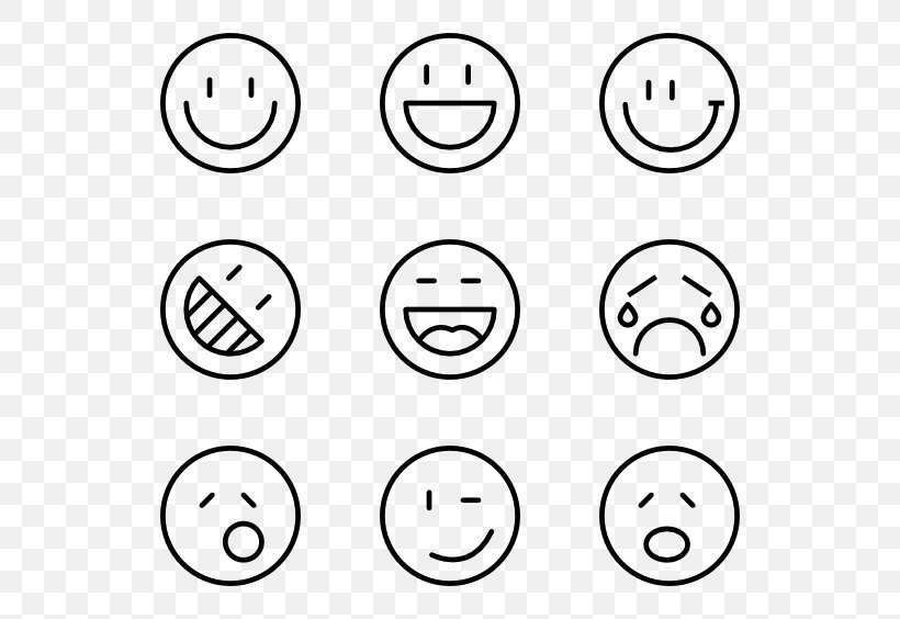 Emoticon Smiley Clip Art, PNG, 600x564px, Emoticon, Area, Black And White, Emoji, Emotion Download Free