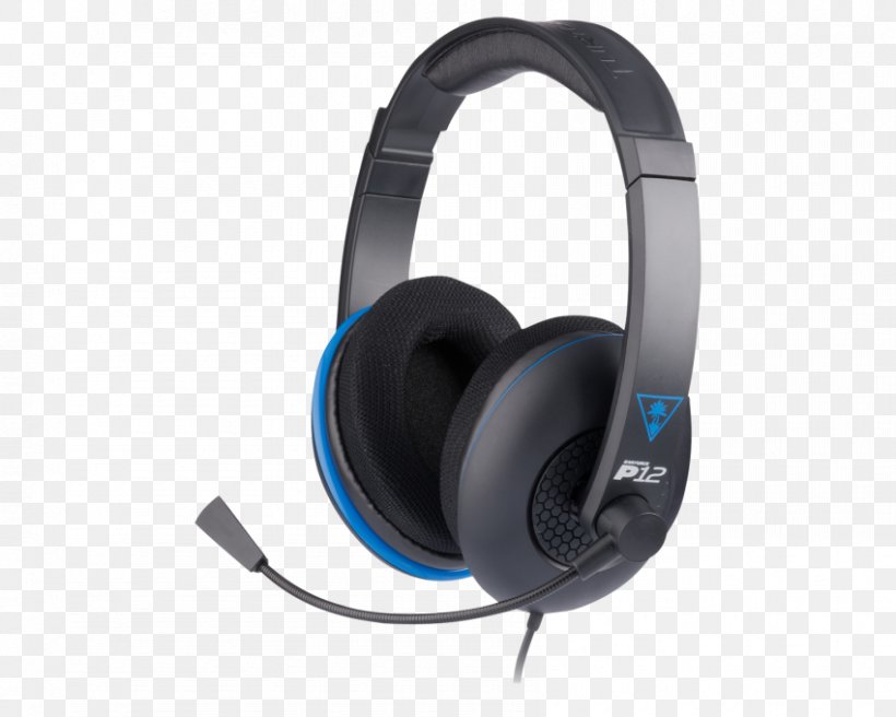 PlayStation 4 Turtle Beach Corporation Turtle Beach P12 Headset, PNG, 850x680px, Playstation, Audio, Audio Equipment, Electronic Device, Headphones Download Free