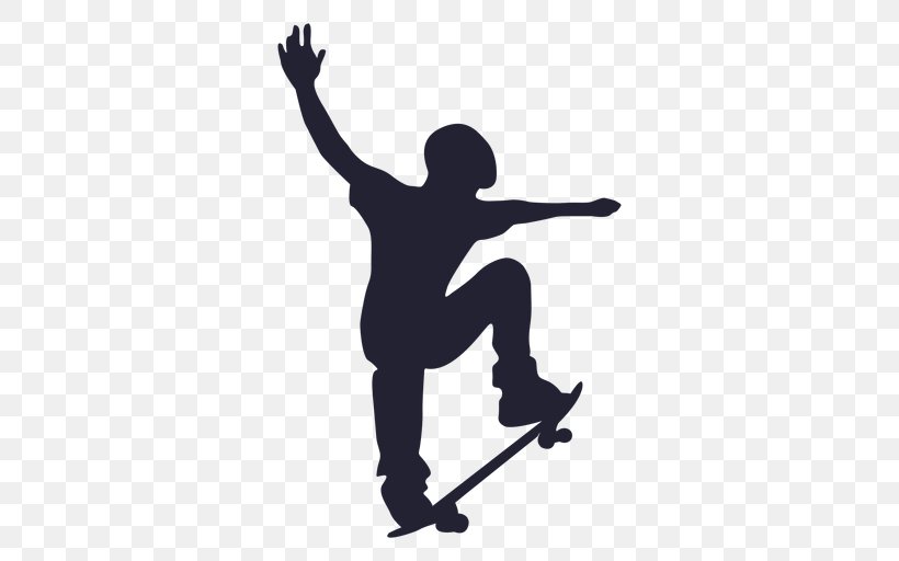 Silhouette Skateboarding, PNG, 512x512px, Silhouette, Joint, Jumping, Longboard, Parkour Download Free