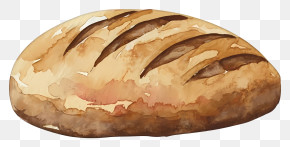 Cartoon - Illustration Of A Freshly Baked Bread Loaf PNG