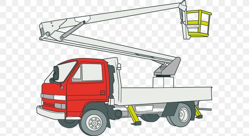 Commercial Vehicle Aerial Work Platform Car Truck Crane, PNG, 580x448px, Commercial Vehicle, Aerial Work Platform, Automotive Exterior, Brand, Car Download Free