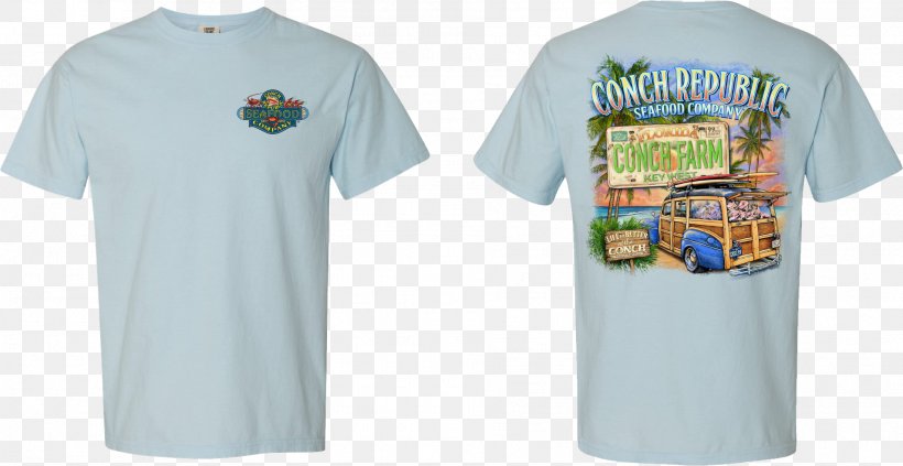 Conch Republic Seafood Company Restaurant Lobster, PNG, 1908x985px, Conch Republic Seafood Company, Active Shirt, Brand, Clothing, Conch Download Free