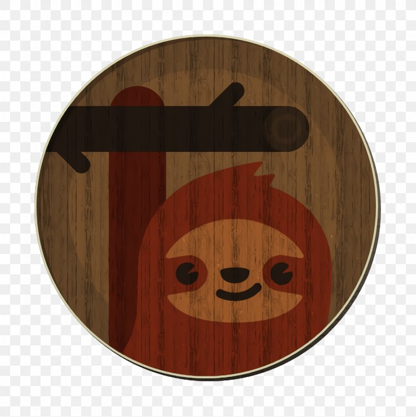 Avatar Icon Lazybones Icon Sloth Icon, PNG, 1162x1164px, Avatar Icon, Brown, Fictional Character, Hardwood, Plate Download Free