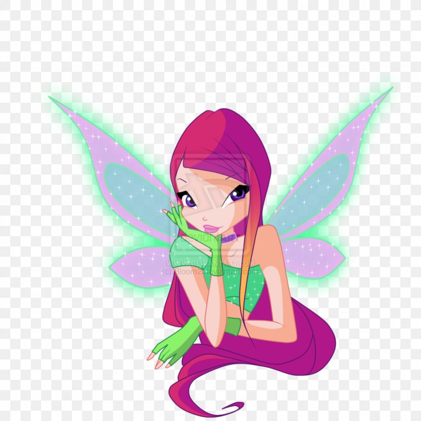 Fairy Roxy Bloom Tecna Winx Club: Believix In You, PNG, 1024x1024px, Fairy, Art, Bloom, Butterflix, Cartoon Download Free