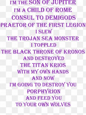 Jason Grace Percy Jackson - Percy Jackson & The Olympians Document Text Quotation Designer PNG