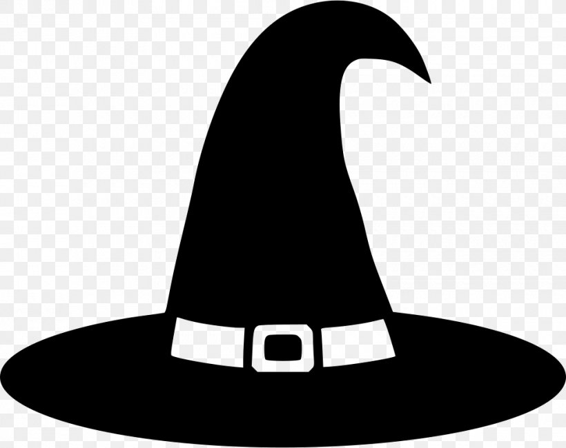 Witch Hat Clip Art, PNG, 980x778px, Hat, Beak, Black And White, Headgear, Witch Hat Download Free