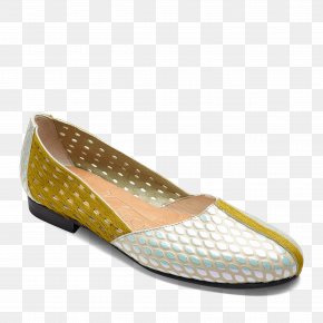 Platform Oxford Shoes For Women Shag - Ballet Flat Shoe Color Yellow Fashion PNG