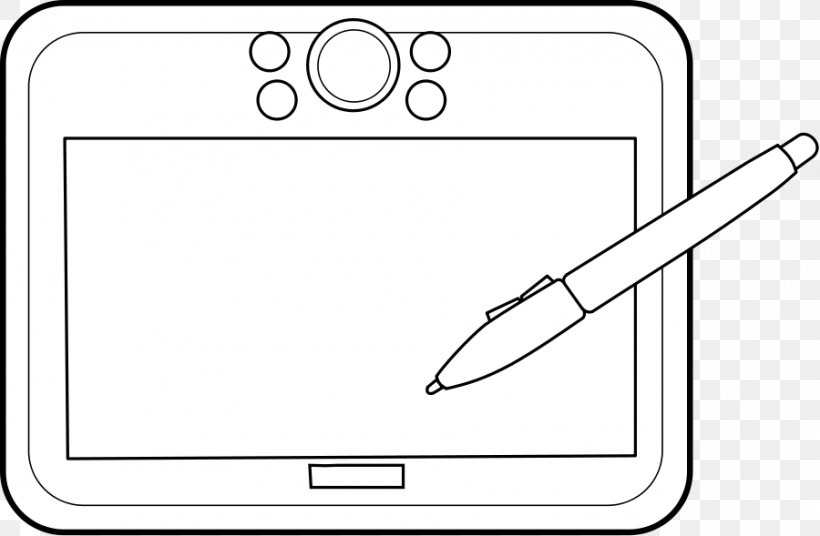 IPad Laptop Digital Writing & Graphics Tablets Clip Art, PNG, 900x589px, Ipad, Area, Black, Black And White, Brand Download Free