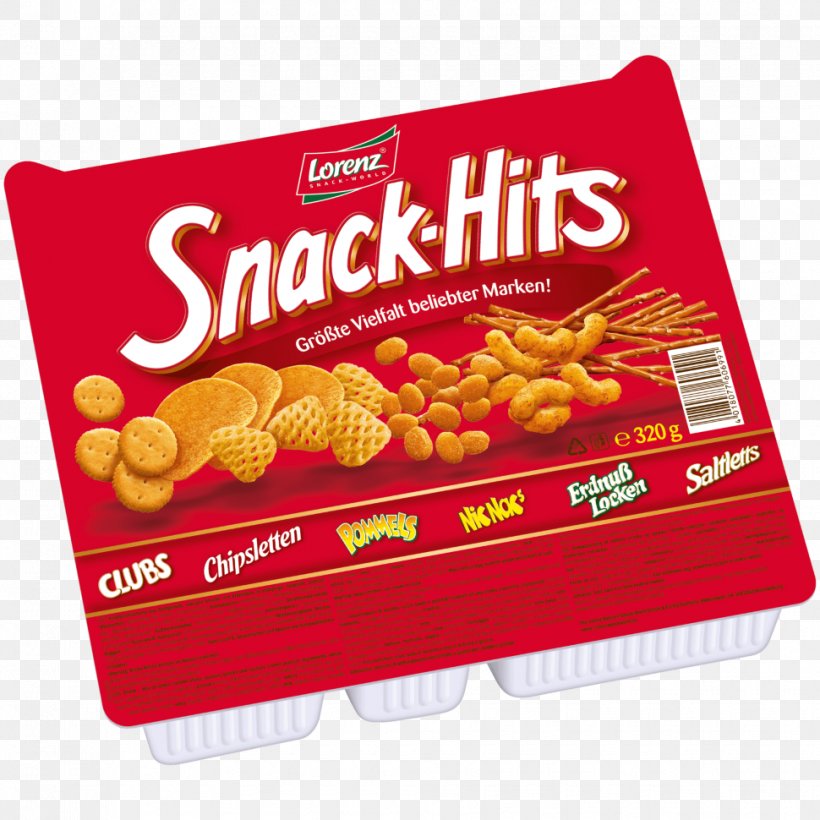 Vegetarian Cuisine Lorenz Snack Hits Saltletts Chipsletts Nic Nacs Po Brand Food Product, PNG, 970x970px, Vegetarian Cuisine, Brand, Flavor, Food, Snack Download Free