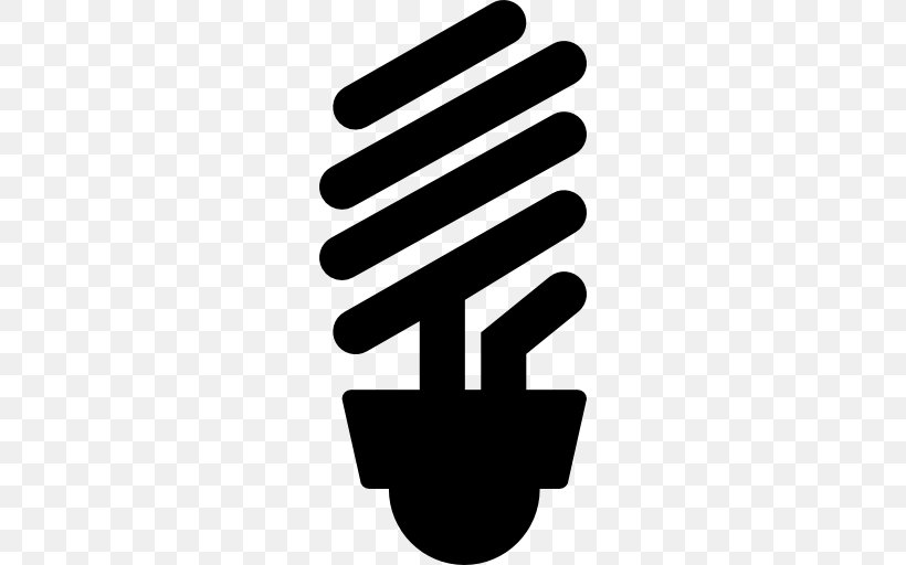 Incandescent Light Bulb Logo Royalty-free, PNG, 512x512px, Light, Black And White, Finger, Fluorescent Lamp, Hand Download Free