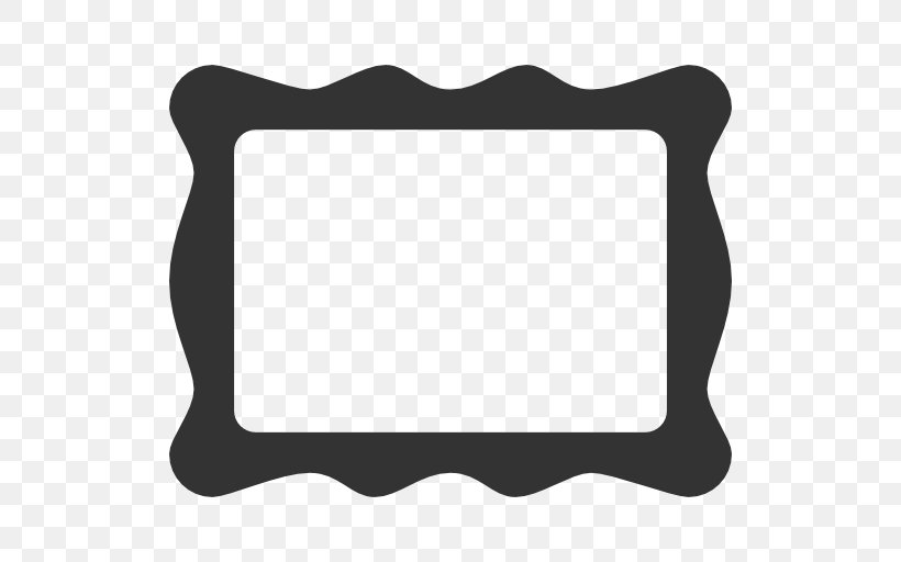Picture Frames Line White Pattern, PNG, 512x512px, Picture Frames, Area, Black, Black And White, Black M Download Free